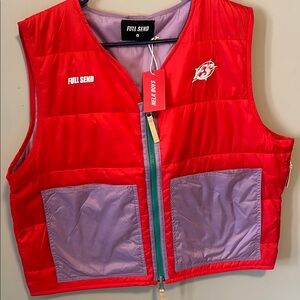 Nelk boys/ Full send  Red and Purple Vest